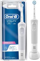 Oral B Vitality-100 Sensi Ultrathin Rechargeable Toothbrush (Clamshell) Built In 2 Minute Quadrant Timer - D100.413.1CSP