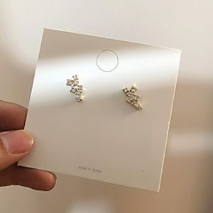 south korea's dongdaemun earrings of the same style super fairy super flash zirconium diamond star earrings temperament wild design earrings Lightinthebox
