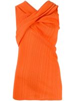 Nina Ricci cross neck top - ORANGE