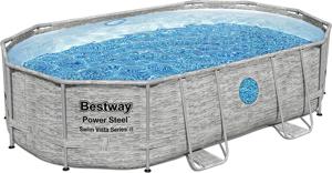 Bestway Power Steel Swim Vista Series II Frame Pool Oval With Filter Pump 4.27m x2.50mx1m