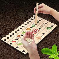 Wooden Plant Ruler with Seed Dibber. Multifunction Seed Spacing Ruler with Planting Guide. Garden Ruler with Holes, Gardening Tools, Seeding Space Tool for Garden. Wooden Dibber Garden Tool Lightinthebox - thumbnail