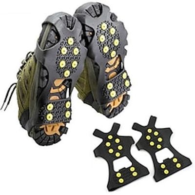 10 Studs Anti-Skid Shoe Cover Snow Road Wear-resistant Snow Claw Shoes Ice Climbing Shoe Spikes Grip Crampons Cleats Overshoes Lightinthebox