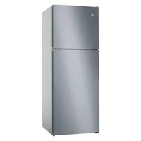 BOSCH 453 Litre Series 4 free-standing fridge-freezer with freezer at top 186 x 70 cm Stainless steel look - thumbnail