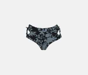 Womens Floral Bottom Bikini  Black/Blue