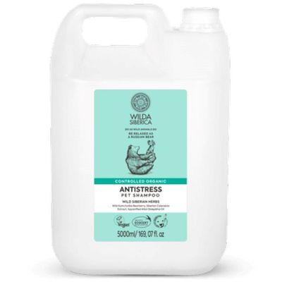 Wilda Siberica Controlled Organic Antistress Pet Shampoo, 5L