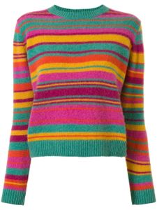 The Elder Statesman striped long-sleeve jumper - Multicolour