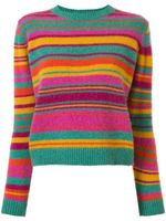 The Elder Statesman striped long-sleeve jumper - Multicolour