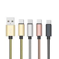USB C Cable Quick Charge Data Transmission Phone Charger 2.0m(6.5Ft) Stainless steel For Xiaomi MI Samsung Xiaomi Phone Accessory miniinthebox - thumbnail