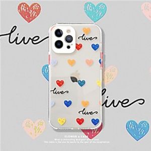 Heart Patterned Case For Apple iPhone 12 11 SE2020 Shockproof Protective Case TPU Cover for iPhone 12 Pro Max XR XS Max iPhone 8 7 Lightinthebox