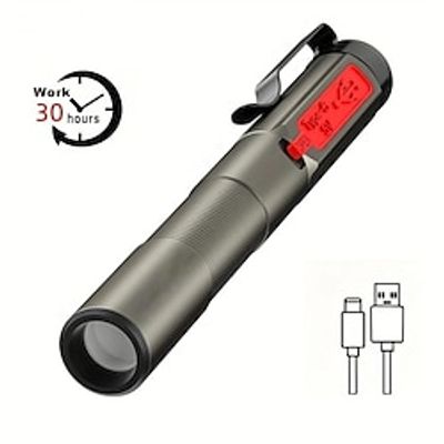 1pc USB Rechargeable Medical Flashlight with 30 Hour Battery Life - Yellow and White Light for Emergency Detection Lightinthebox