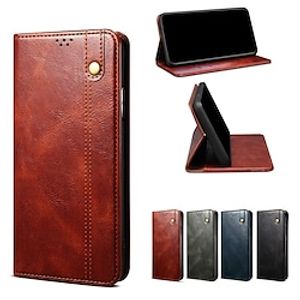 Phone Case For Nothing Phone 1 Full Body Case Wallet Card Holder Slots Magnetic Flip Solid Colored PU Leather Lightinthebox