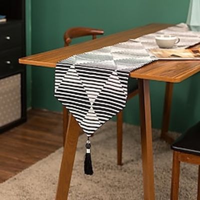 Table Runner Cotton Linen Blend Dining Table Decoration, Farmhouse Tablerunner Table Flag Decor For Dining Weddig Party Holiday miniinthebox