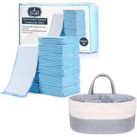 Little Story Diaper Caddy With 50 Pcs Changing Mats - Grey CM_LS_CAGYBU50