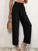 Pocket High Waist Wide Leg Pants