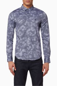 Watercolour Eagle Logo Cotton Shirt