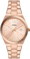 Fossil Scarlette Three-Hand Date Rose Gold-Tone Stainless Steel Watch