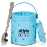 Eazy Kids Jawsome Shark Stainless Steel Insulated Food Jar - Blue 350ml