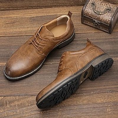 Men's Oxfords Formal Shoes Brogue Dress Shoes Walking Casual Daily Leather Comfortable Booties Ankle Boots Loafer Brown Spring Fall Lightinthebox Men's Oxfords Formal Shoes Brogue Dress Shoes Walking Casual Daily Leather Comfortable Booties Ankle Boots Loafer Brown Spring Fall Lightinthebox