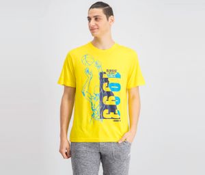 Mens Run To Courts Tee  Vibrant Yellow