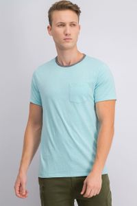Mens Chest Pocket Tee  Turquoise