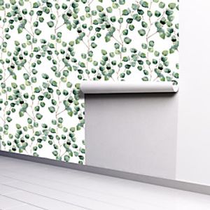 Plants Home Decoration Comtemporary Vintage Wall Covering, PVC / Vinyl Material Self adhesive Wallpaper, Room Wallcovering miniinthebox