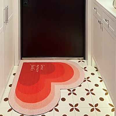 Little Fresh Gradual Love Entrance Floor Mat Silkworm Ring Floor Mat Anti Dirt Scratching and Scratching Floor Mat Lightinthebox