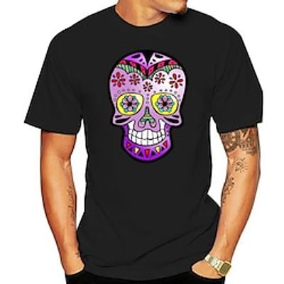 Skeleton / Skull T-shirt Print Street Style T-shirt For Men's Women's Unisex Adults' Hot Stamping 100% Cotton Casual Daily miniinthebox