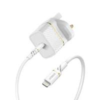 OtterBox Lightning to USB-C Fast Charge Wall Charging Kit, White