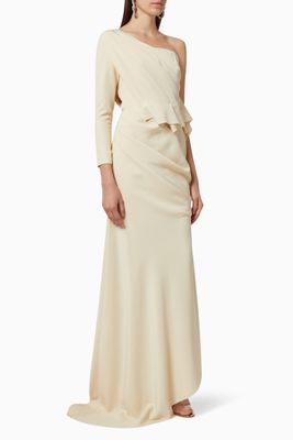 Draped Frill Gown Draped Frill Gown