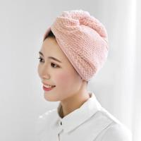 Coral fleece absorbent dry hair cap thick dry hair towel wipe hair quick-drying towel headband adult shower cap