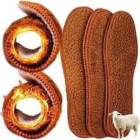 2 Pairs Winter Alpaca Wool Insoles Soft Plush Warm Thicken Foot Thermal Shoe Insole for Women Men Breathable Snow Boots Shoes Heat Pads Lightinthebox - thumbnail