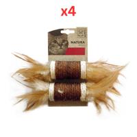 M-Pets Natura Rolls Cat Toy (Pack of 4)