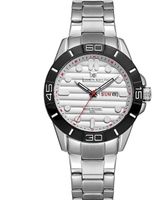 Kenneth Scott Men's Analog White Dial Watch - K22043-SBSW