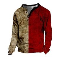 Kids Boys Sweatshirt Pullover Color Block Long Sleeve V Neck Children Top Outdoor Sweatshirt Vintage Red Winter 7-13 Years  Fall Lightinthebox - thumbnail