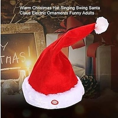 Electric Swing Christmas Hat, Christmas Music Hat Doll,Singing Dancing Swing Hat Without Battery, Scene Decor, Room Decor, Home Decor, Offices Decor, Christmas Decor miniinthebox