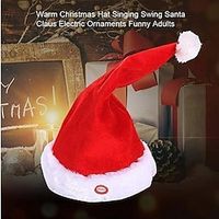 Electric Swing Christmas Hat, Christmas Music Hat Doll,Singing Dancing Swing Hat Without Battery, Scene Decor, Room Decor, Home Decor, Offices Decor, Christmas Decor miniinthebox - thumbnail