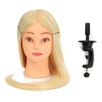 18 Inch Professional Long Hairdressing Mannequin Training Practice Head With Clamp