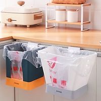 Kitchen Garbage Bin Cabinet Door Mounted Wall Mounted Storage Bin Foldable Expansion Garbage Bag Bracket Telescopic 1PC Lightinthebox - thumbnail