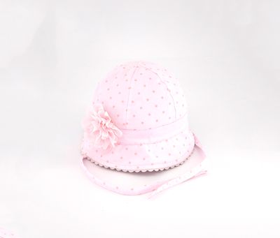 Toddler Girls Polka Cap  Pink