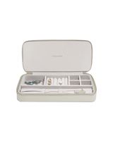Stackers Sleek Necklace Zipped Travel Jewellery Box Oatmeal