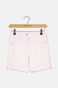 Big Girls Cuffed Denim Shorts  Ballerina pink