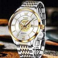 Olevs Men'S Watch Luminous Calendar Multifunction Mechanical Watch Fashion Embossed Dragon Figure Waterproof Sports Men'S Wristwatch Lightinthebox - thumbnail