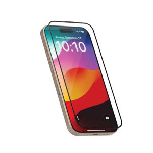 Levelo Full Screen Anti-Static Twice-Tempered Glass For iPhone 15 Plus - Black