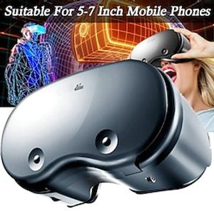 VR Headset with Controller VR Box Virtual Reality 3D Goggles for All Series iPhone Android Phone Lightweight Material Blue Light Lightinthebox