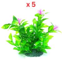 Aquarium Plastic Plant - M420-W7XH13 Cm Pack Of 5