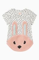 Nova Rabbit Polka Dot Jersey Dress - thumbnail