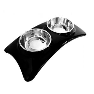 Pawsitiv Star Dinner Set Bowls - Small Black