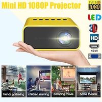 YT500 Mini Projector 1080P Home Theater Cinema USB Mini Portable HD LED Projector Support Mobile Phone projection Mirroring Function Lightinthebox - thumbnail