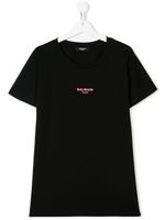 Balmain Kids TEEN logo-print T-shirt - Black