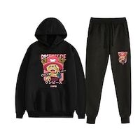 One Piece Tony Tony Chopper Pants Outfits Hoodie Anime Front Pocket Graphic Pants Hoodie For Men's Women's Unisex Adults' Hot Stamping 100% Polyester Party Casual Daily miniinthebox
